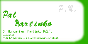 pal martinko business card